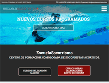 Tablet Screenshot of escuelasocorrismo.com